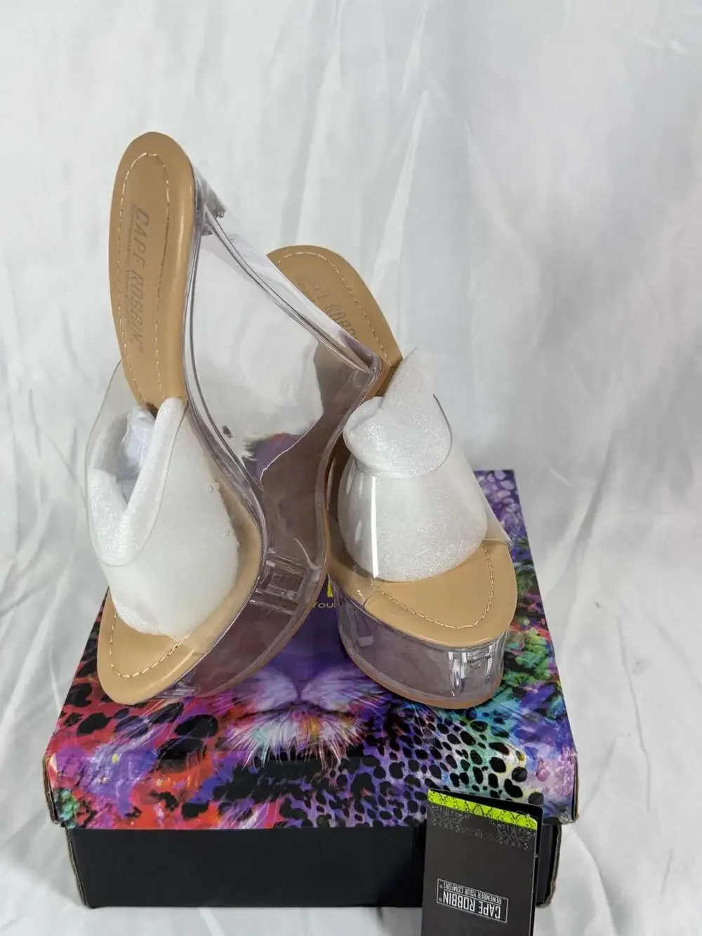 Transparent Wedge Heels